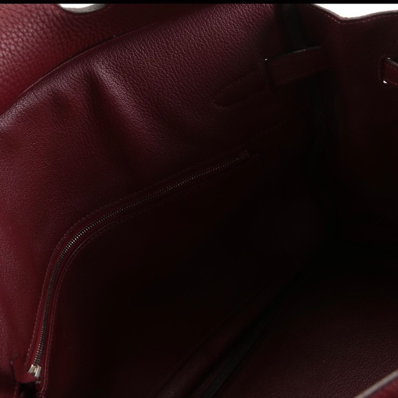 Hermès Birkin 35 Satchel in Rouge Garance Togo Leather - Picture 11 of 13